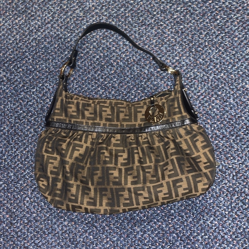 Fendi Zucca Canvas shoulder bag